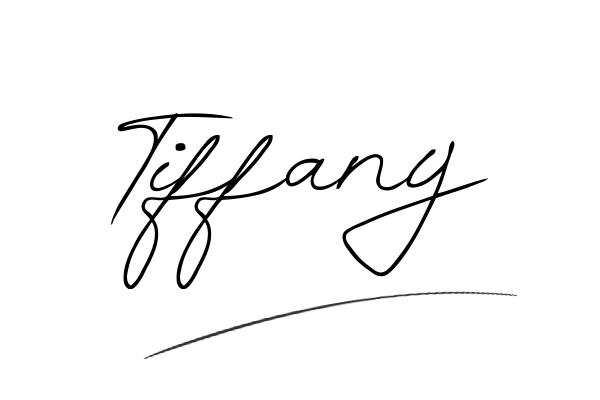 The best stylish Tiffany name signature simple easy in English