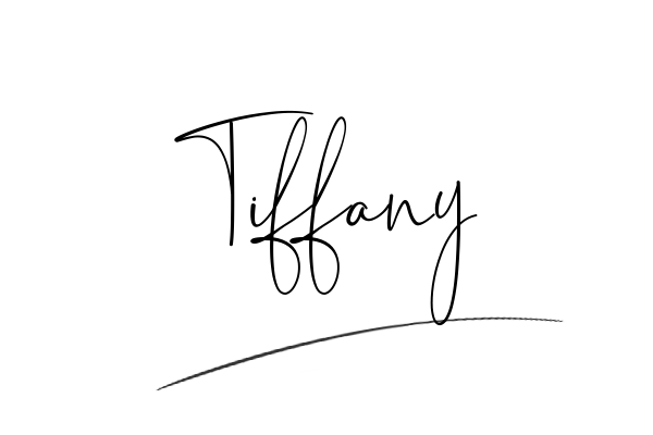 The best stylish Tiffany name signature simple easy in English