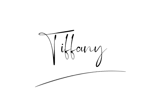 The best stylish Tiffany name signature simple easy in English