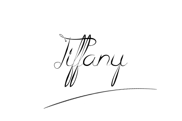 The best stylish Tiffany name signature simple easy in English