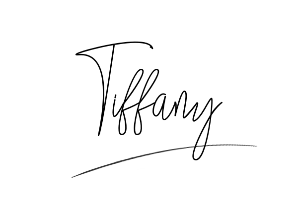 The best stylish Tiffany name signature simple easy in English