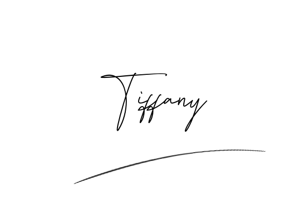 The best stylish Tiffany name signature simple easy in English