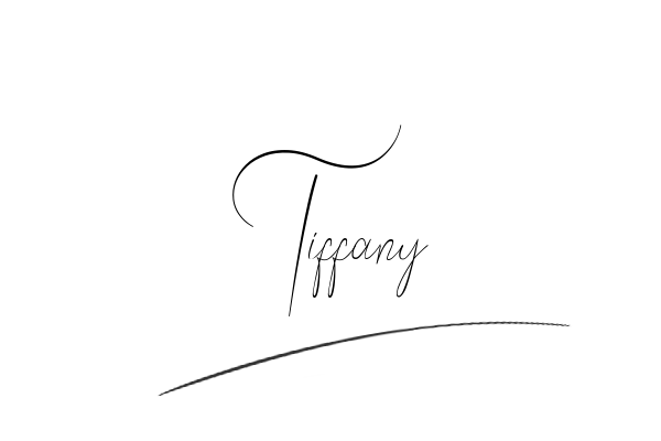 The best stylish Tiffany name signature simple easy in English