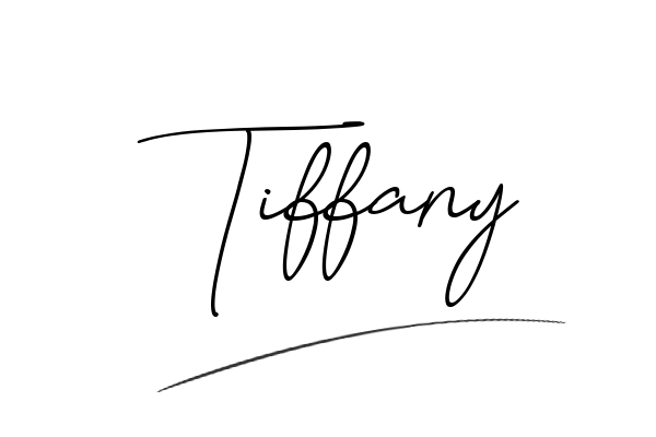 The best stylish Tiffany name signature simple easy in English