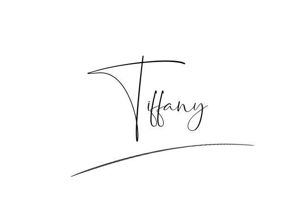 The best stylish Tiffany name signature simple easy in English