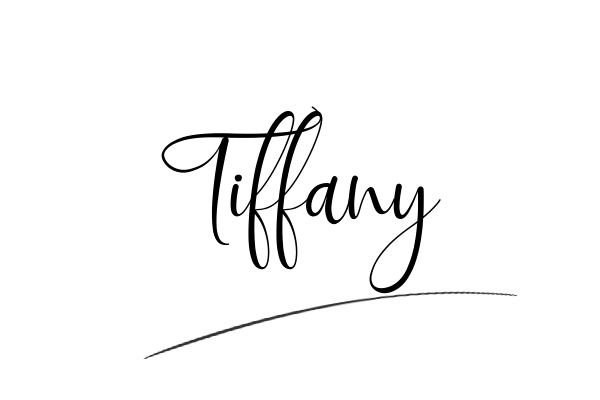 The best stylish Tiffany name signature simple easy in English