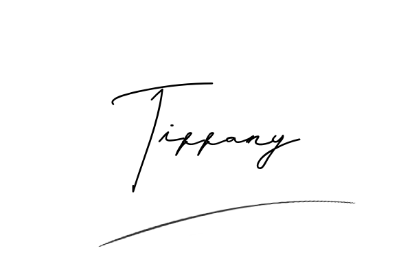 The best stylish Tiffany name signature simple easy in English