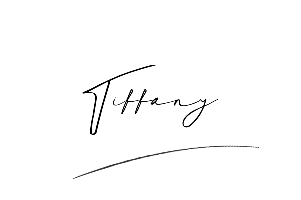 The best stylish Tiffany name signature simple easy in English