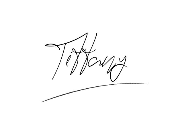 The best stylish Tiffany name signature simple easy in English