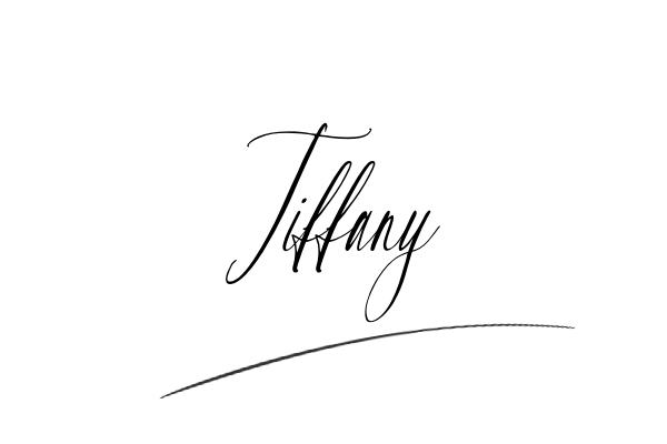 The best stylish Tiffany name signature simple easy in English