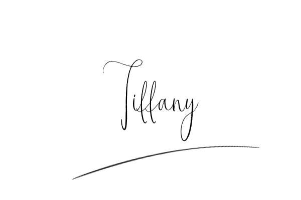 The best stylish Tiffany name signature simple easy in English