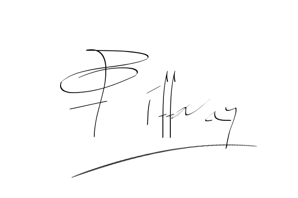 The best stylish Tiffany name signature simple easy in English