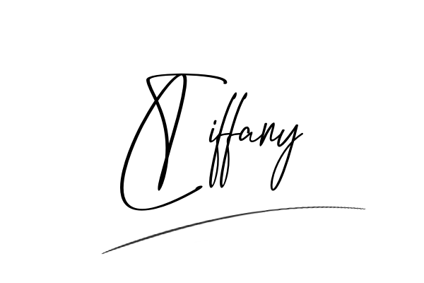 The best stylish Tiffany name signature simple easy in English