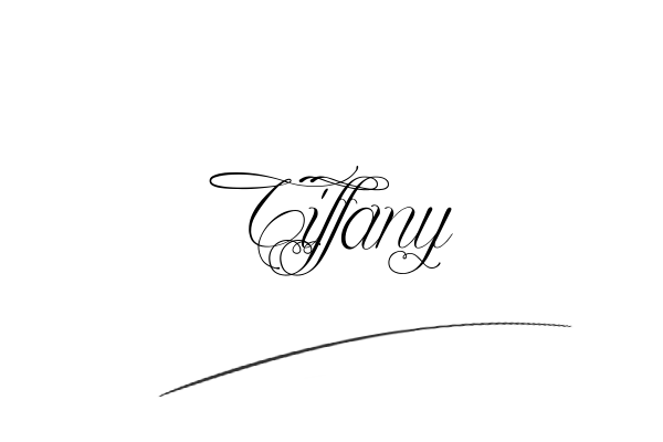 The best stylish Tiffany name signature simple easy in English