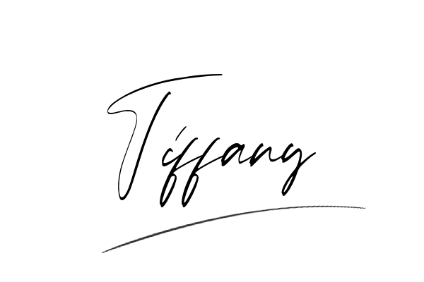 The best stylish Tiffany name signature simple easy in English