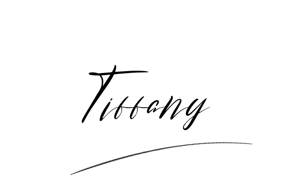 The best stylish Tiffany name signature simple easy in English