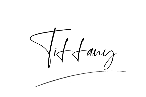 The best stylish Tiffany name signature simple easy in English