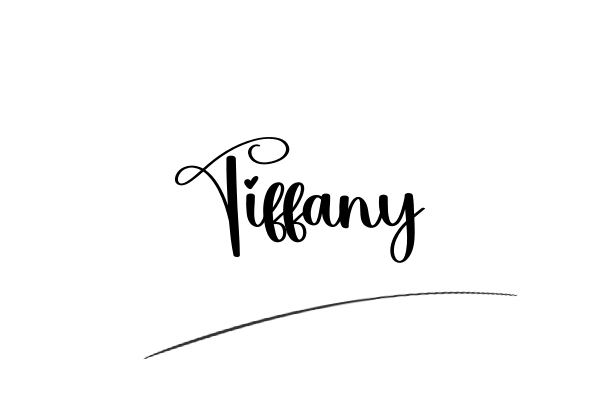 The best stylish Tiffany name signature simple easy in English