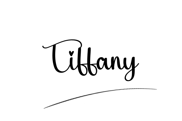 The best stylish Tiffany name signature simple easy in English