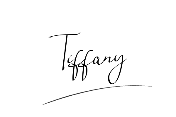The best stylish Tiffany name signature simple easy in English