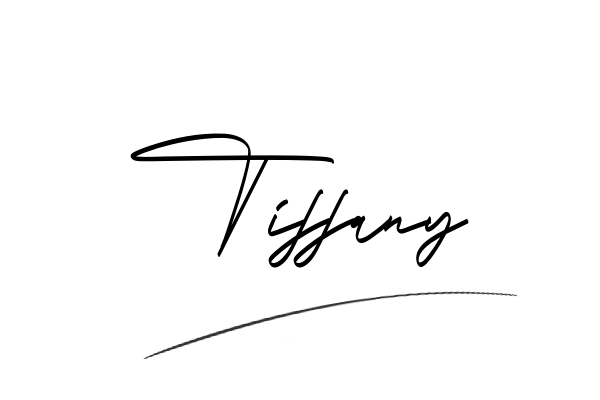 The best stylish Tiffany name signature simple easy in English