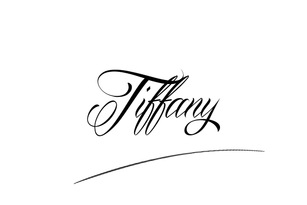 The best stylish Tiffany name signature simple easy in English