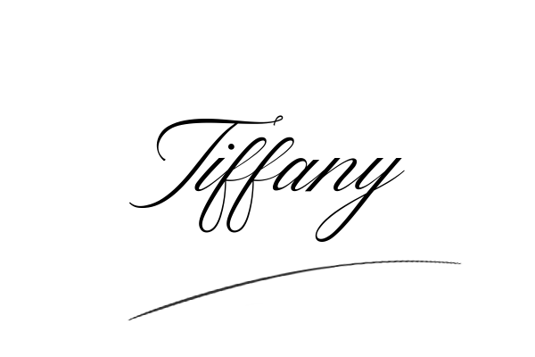 The best stylish Tiffany name signature simple easy in English