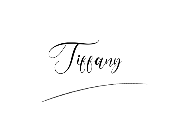 The best stylish Tiffany name signature simple easy in English