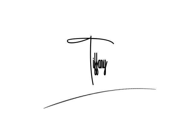 The best stylish Tiffany name signature simple easy in English
