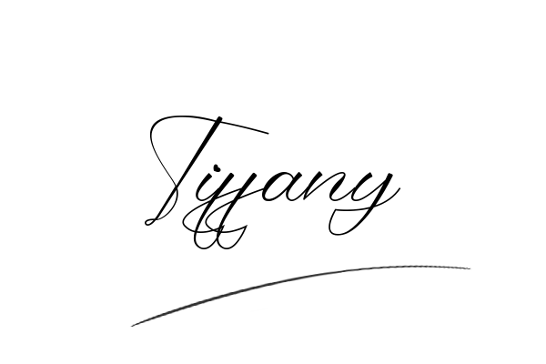 The best stylish Tiffany name signature simple easy in English