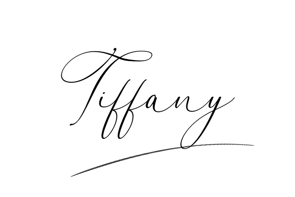 The best stylish Tiffany name signature simple easy in English