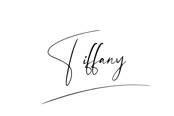 The best stylish Tiffany name signature simple easy in English