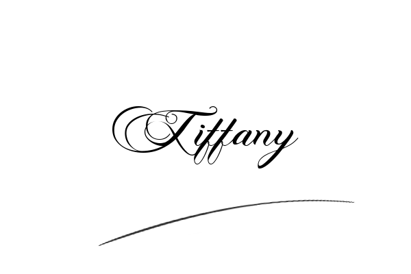 The best stylish Tiffany name signature simple easy in English