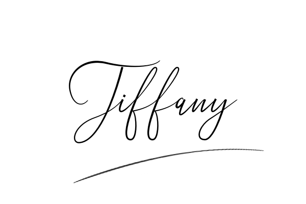 The best stylish Tiffany name signature simple easy in English