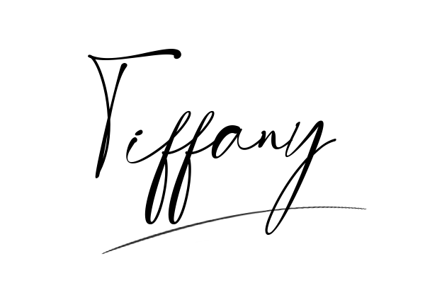 The best stylish Tiffany name signature simple easy in English