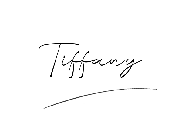 The best stylish Tiffany name signature simple easy in English