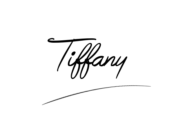 The best stylish Tiffany name signature simple easy in English