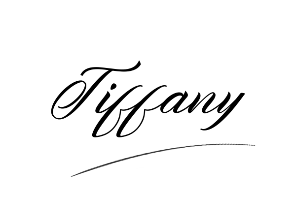 The best stylish Tiffany name signature simple easy in English