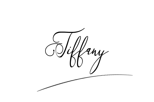 The best stylish Tiffany name signature simple easy in English