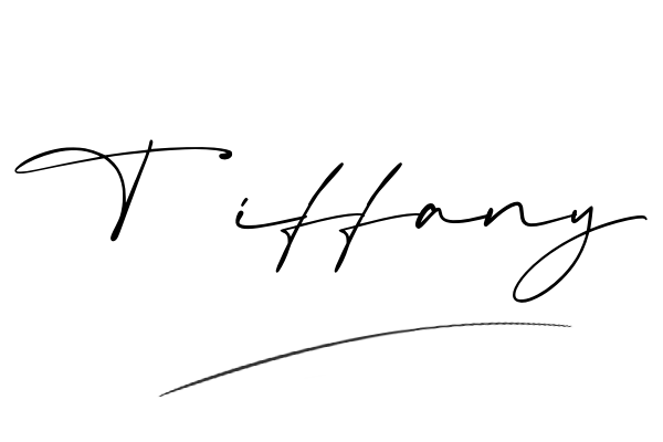 The best stylish Tiffany name signature simple easy in English