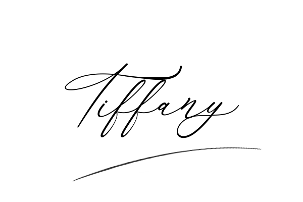 The best stylish Tiffany name signature simple easy in English
