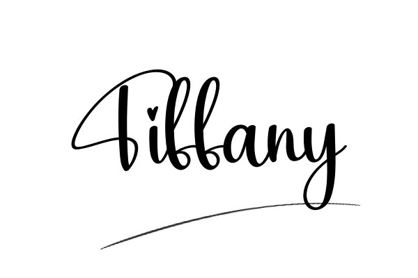 The best stylish Tiffany name signature simple easy in English