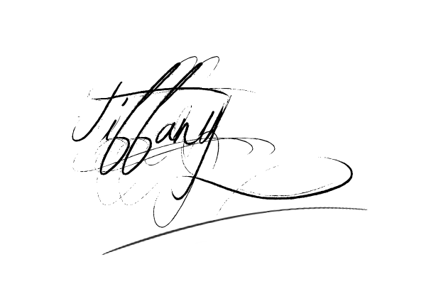 The best stylish Tiffany name signature simple easy in English