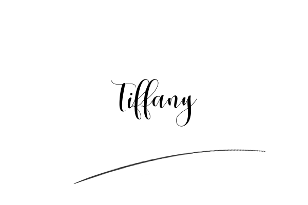 The best stylish Tiffany name signature simple easy in English