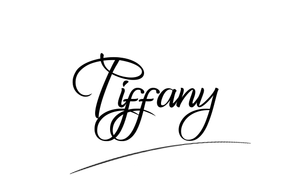 The best stylish Tiffany name signature simple easy in English