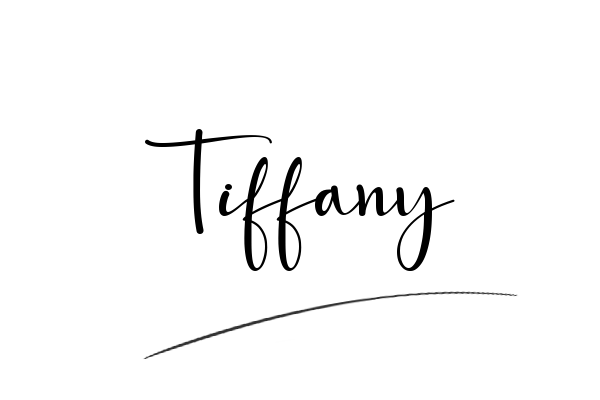 The best stylish Tiffany name signature simple easy in English
