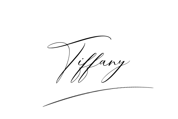 The best stylish Tiffany name signature simple easy in English