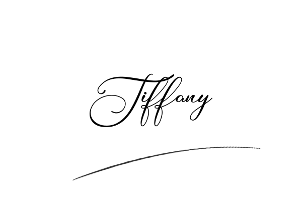 The best stylish Tiffany name signature simple easy in English