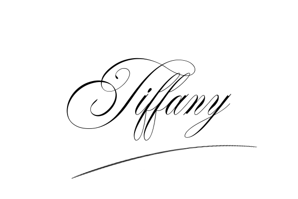 The best stylish Tiffany name signature simple easy in English