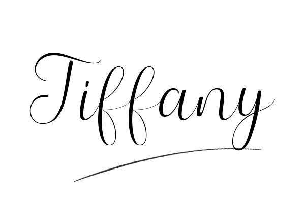 The best stylish Tiffany name signature simple easy in English